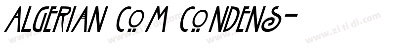 Algerian Com Condens字体转换